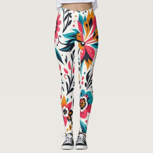 Mexicaanse white leggings (Voorkant)