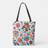Mexicaanse white tote bag (Achterkant)