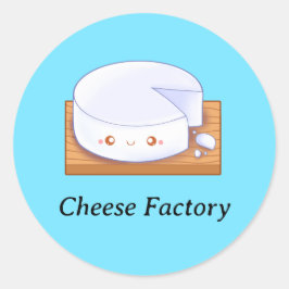 Mexicaanse witte kaas Queso Fresco Ronde Sticker