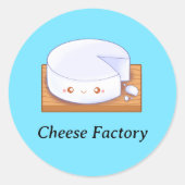 Mexicaanse witte kaas Queso Fresco Ronde Sticker (Voorkant)