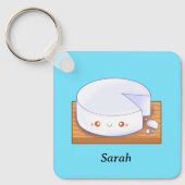 Mexicaanse witte kaas Queso Fresco Sleutelhanger (Voorkant)