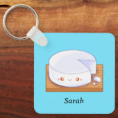 Mexicaanse witte kaas Queso Fresco Sleutelhanger (Voorkant)