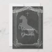 Mexicaanse witte Sylver Tres Anos Boy Kaart (Achterkant)