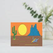 Mexicaanse woestijn briefkaart (Staand voorkant)