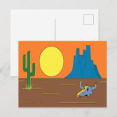 Mexicaanse woestijn briefkaart (Voorkant / Achterkant)
