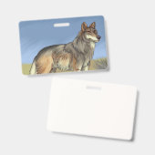 Mexicaanse Wolf Badge (Voor- en achterkant)