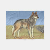 Mexicaanse Wolf Fleece Deken (Voorkant (Horizontaal))