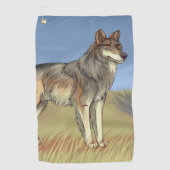Mexicaanse Wolf Golfhanddoek (Voorkant)