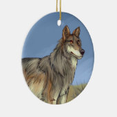 Mexicaanse Wolf Keramisch Ornament (Rechts)