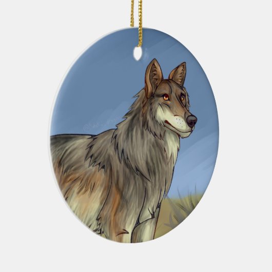 Mexicaanse Wolf Keramisch Ornament (Rechts)