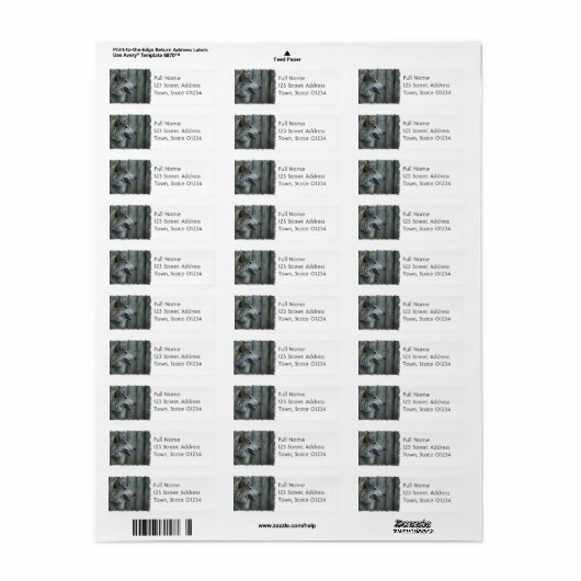 Mexicaanse Wolf Mailing Label (Full Sheet)