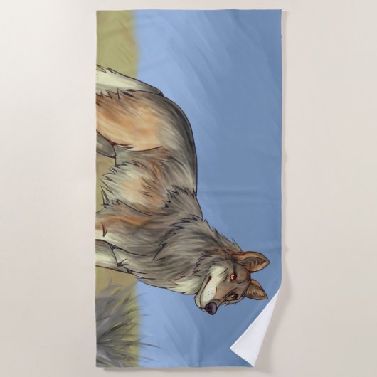 Mexicaanse Wolf Strandlaken (Voorkant)