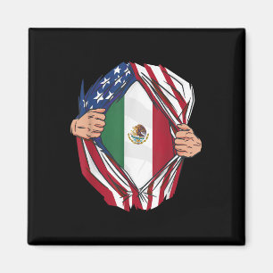 Mexicaanse wortels groeien VS Amerika Mexico Hart Magneet
