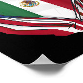 Mexicaanse wortels groeien VS Amerika Mexico Hart Poster (Hoek)