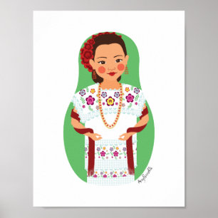 Mexicaanse, Yucateekse Matryoshka Poster