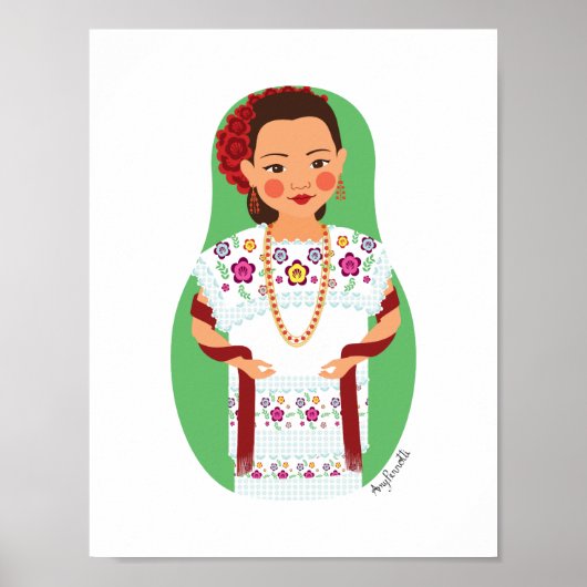 Mexicaanse, Yucateekse Matryoshka Poster (Voorkant)