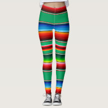 Mexicaanse Zarape Serape Streep Leggings