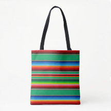 Mexicaanse Zarape Serape Streep Tote Tas