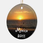 Mexicaanse zonnebank; Mexico Souvenir Keramisch Ornament (Links)