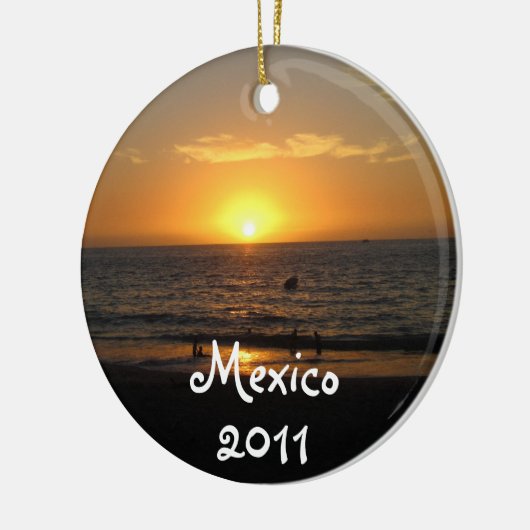 Mexicaanse zonnebank; Mexico Souvenir Keramisch Ornament (Links)
