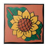 Mexicaanse zonnebloem Tile Tegeltje (Voorkant)