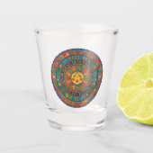 Mexicaanse zonnemagneet shot glas (Voorkant)