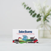 Mexicaanse Zuidwestelijke voedingsmiddelen chef ca Visitekaartje (Staand voorkant)