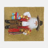 Mexicaanse Zuidwestelijke Zuidwestelijke Sinterkla Fleece Deken (Voorkant (Horizontaal))