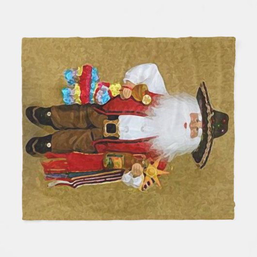 Mexicaanse Zuidwestelijke Zuidwestelijke Sinterkla Fleece Deken (Voorkant (Horizontaal))