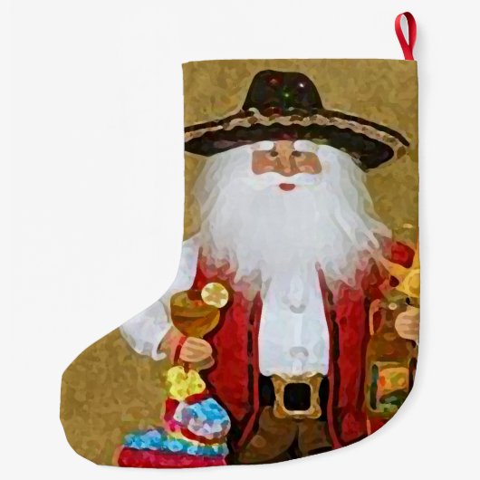 Mexicaanse Zuidwestelijke Zuidwestelijke Sinterkla Grote Kerstsok (Achterkant)