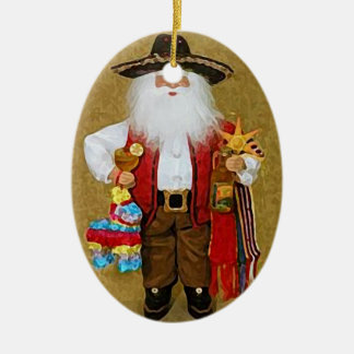 Mexicaanse Zuidwestelijke Zuidwestelijke Sinterkla Keramisch Ornament