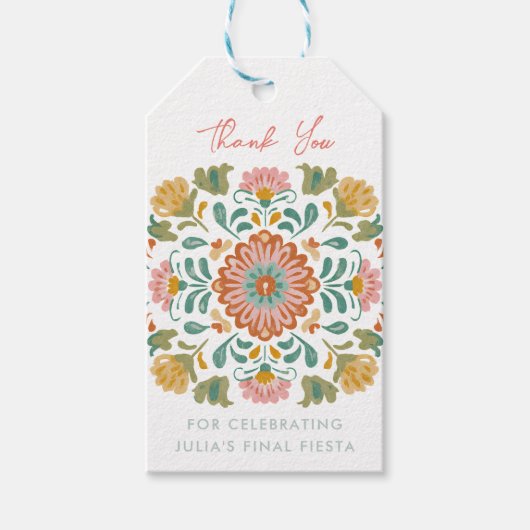Mexical Talavera Eindfeest Talavera Cadeaulabel (Voorkant)