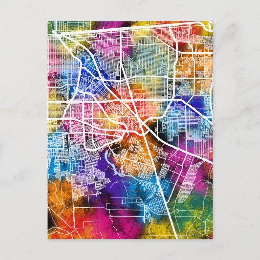 Mexicali Mexico City Kaart (Voorkant)