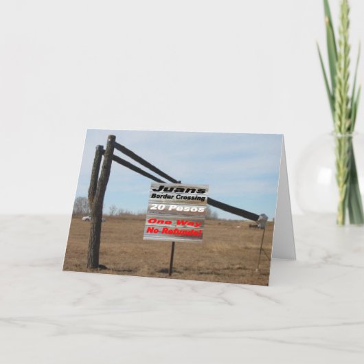 Mexican Airways Card Bedankkaart (Voorkant)