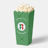 Mexican Angel Christmas Flag Personalized Popcorn Bedankdoosjes (Popped)