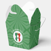 Mexican Angel Christmas Flag Personalized Text Bedankdoosjes (Geopend)