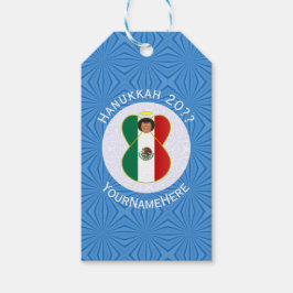 Mexican Angel Hanukkah Flag Personalized  Cadeaulabel