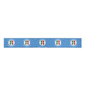 Mexican Angel Hanukkah Flag Personalized  Grosgrain Lint (Voorkant)