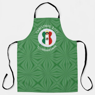 Mexican Angel Kerstvlag Gepersonaliseerd Schort