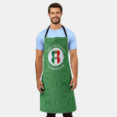 Mexican Angel Kerstvlag Gepersonaliseerd Schort (Gedragen)
