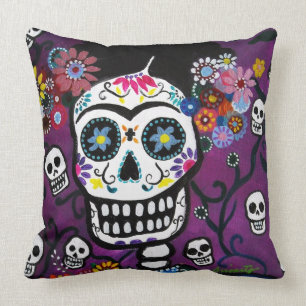 MEXICAN ARTIST DIA DE LOS MUERTOS PILLOW KUSSEN