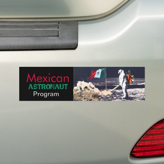 MEXICAN ASTRONAUT PROGRAMMA - bumpersticker (Op auto)