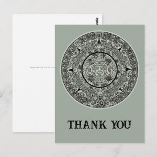Mexican Aztec Sun Stone Mayan Calendar 1 Briefkaart