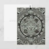 Mexican Aztec Sun Stone Mayan Calendar 1 Briefkaart (Voorkant / Achterkant)