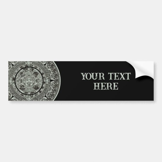 Mexican Aztec Sun Stone Mayan Calendar 1 Bumpersticker (Voorkant)