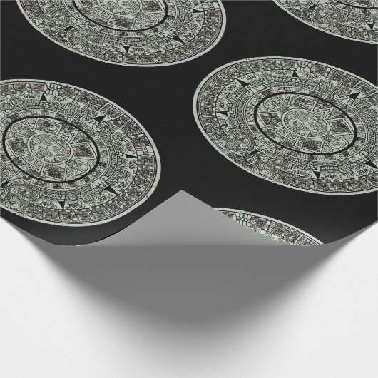 Mexican Aztec Sun Stone Mayan Calendar 1 Cadeaupapier (Hoek)