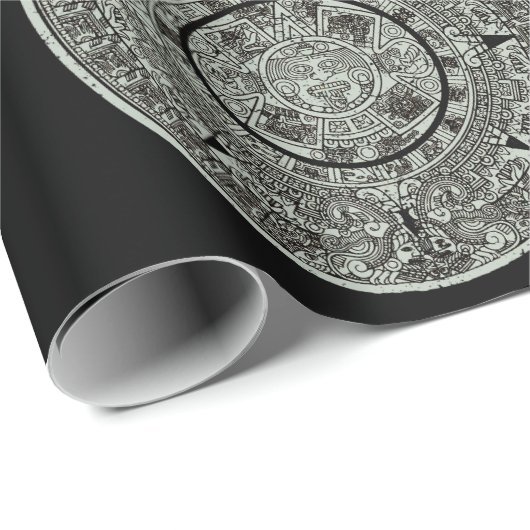 Mexican Aztec Sun Stone Mayan Calendar 1 Cadeaupapier (Rol Hoek)