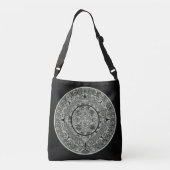 Mexican Aztec Sun Stone Mayan Calendar 1 Crossbody Tas (Achterkant)