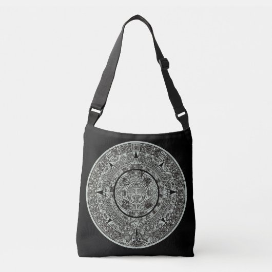 Mexican Aztec Sun Stone Mayan Calendar 1 Crossbody Tas (Voorkant)