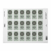 Mexican Aztec Sun Stone Mayan Calendar 1 Etiket (Full Sheet)